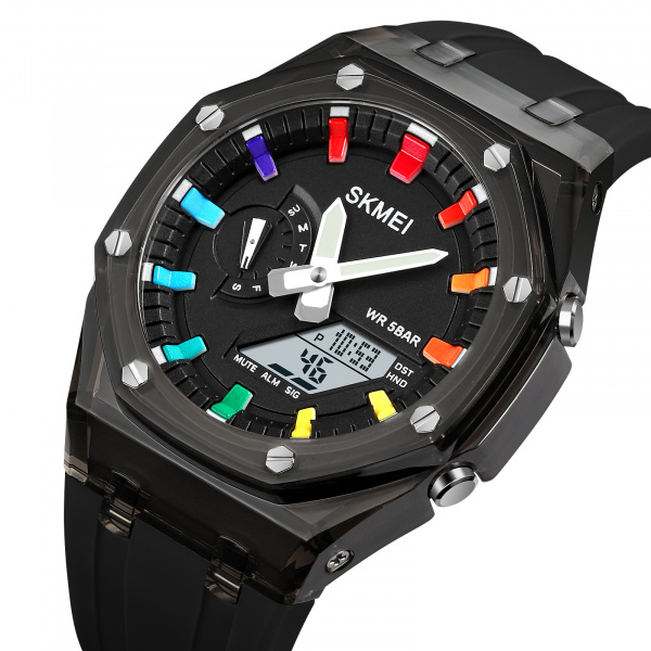 Часы наручные Skmei мужские электронные спортивные 2100black-white