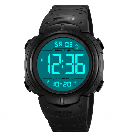 Часы наручные Skmei мужские электронные спортивные 2304black-white