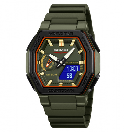 Часы наручные Skmei мужские электронные спортивные 2438green