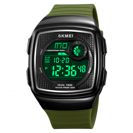 Часы наручные Skmei мужские электронные 2208army-green