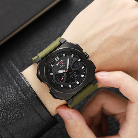 Часы наручные Skmei мужские электронные спортивные 2418green