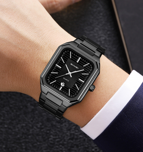 Часы наручные Skmei мужские кварцевые 9373black-black