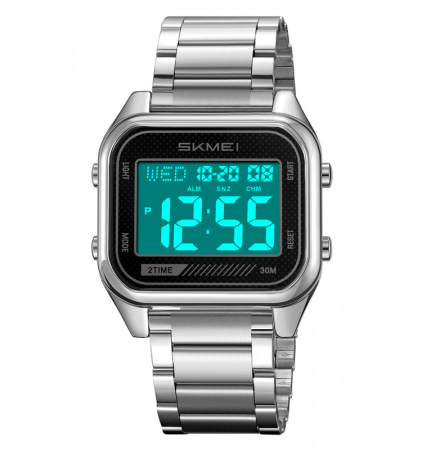 Часы наручные Skmei мужские электронные спортивные 2478silver-white