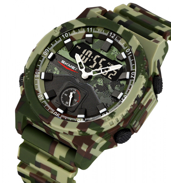 Часы наручные Skmei мужские электронные спортивные 2355green-camo