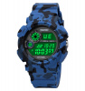 Часы наручные Skmei мужские электронные спортивные 1718camo-blue