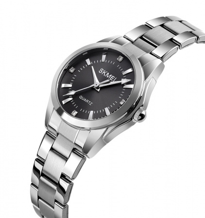 Часы наручные Skmei женские кварцевые 1620silver-black