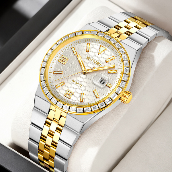 Часы наручные Skmei женские кварцевые 2655silver-gold