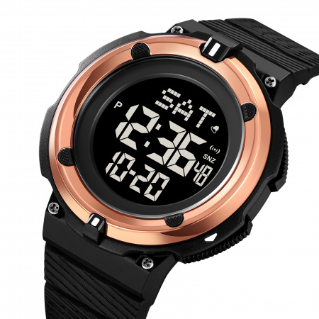 Часы наручные Skmei мужские электронные спортивные 2010rose-gold