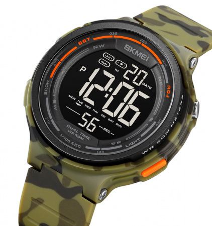 Часы наручные Skmei мужские электронные спортивные 1841green-camo