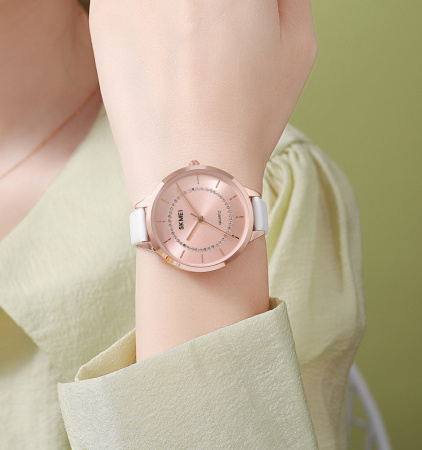 Часы наручные Skmei женские кварцевые 1976rose-gold-white