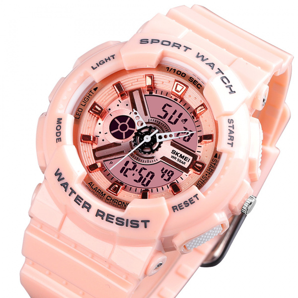 Часы наручные Skmei женские электронные спортивные 1689pink