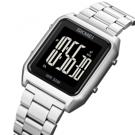 Часы наручные Skmei мужские электронные спортивные 1879silver