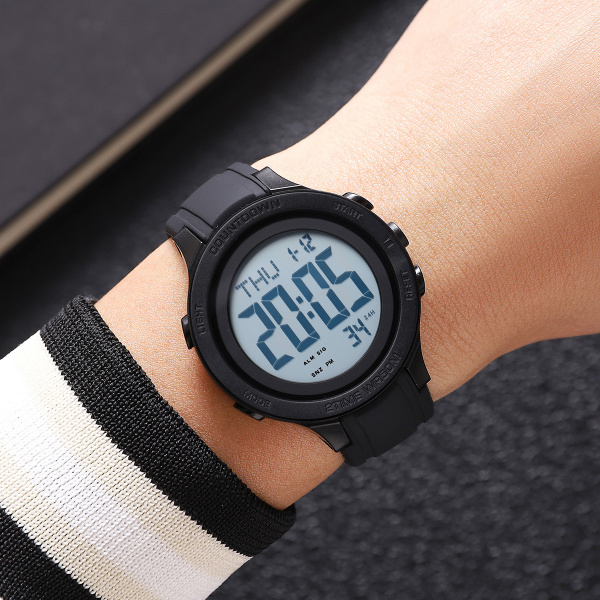 Часы наручные Skmei мужские электронные спортивные 2458black-white