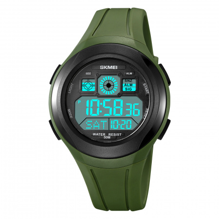 Часы наручные Skmei мужские электронные спортивные 2104army-green
