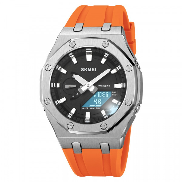 Часы наручные Skmei мужские электронные спортивные 2243silver-orange