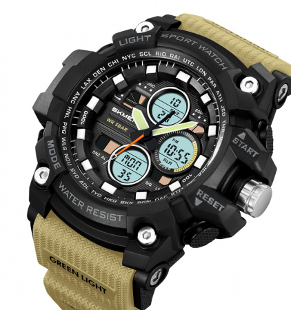 Часы наручные Skmei мужские электронные спортивные 2349coffee