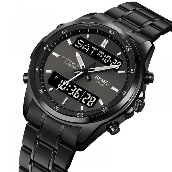 Часы наручные Skmei мужские электронные 2049black-black
