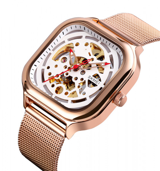 Часы наручные Skmei мужские механические с автоподзаводом 9184rose-gold