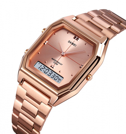 Часы наручные Skmei мужские электронные 1612rose-gold