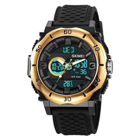 Часы наручные Skmei мужские электронные спортивные 2098gold-black
