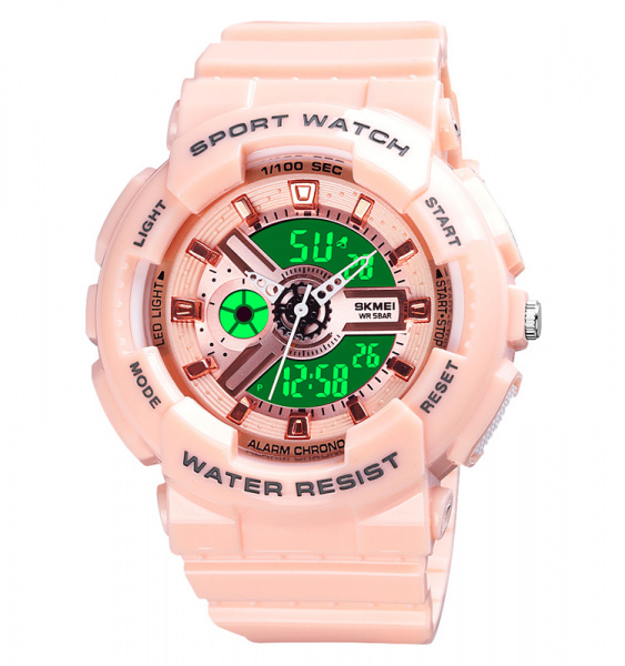 Часы наручные Skmei женские электронные спортивные 1689pink