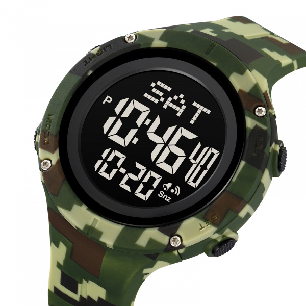 Часы наручные Skmei мужские электронные спортивные 2159green-camo