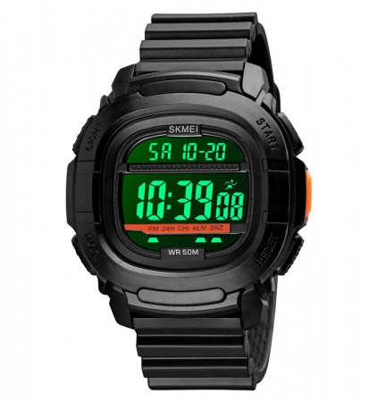 Часы наручные Skmei мужские электронные спортивные 1657black-black