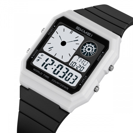 Часы наручные Skmei мужские электронные 2347white-black