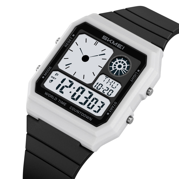 Часы наручные Skmei мужские электронные 2347white-black