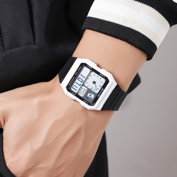 Часы наручные Skmei мужские электронные 2347white-black