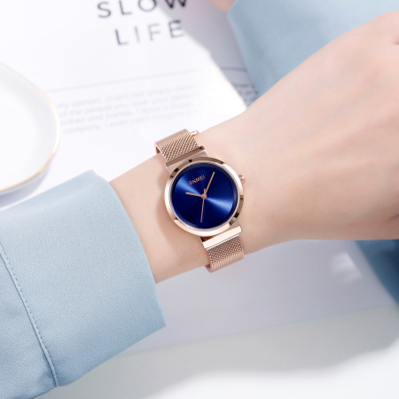 Часы наручные Skmei женские кварцевые 1595rose-gold