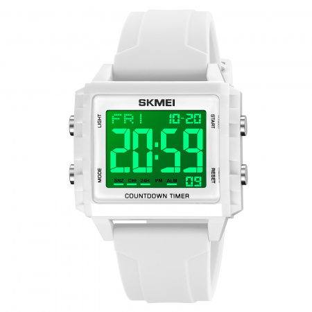 Часы наручные Skmei мужские электронные 2320white-white