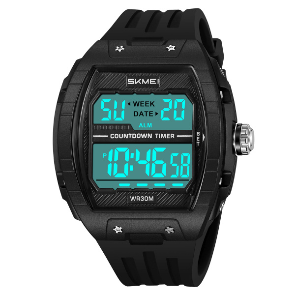 Часы наручные Skmei мужские электронные спортивные 2421black-white