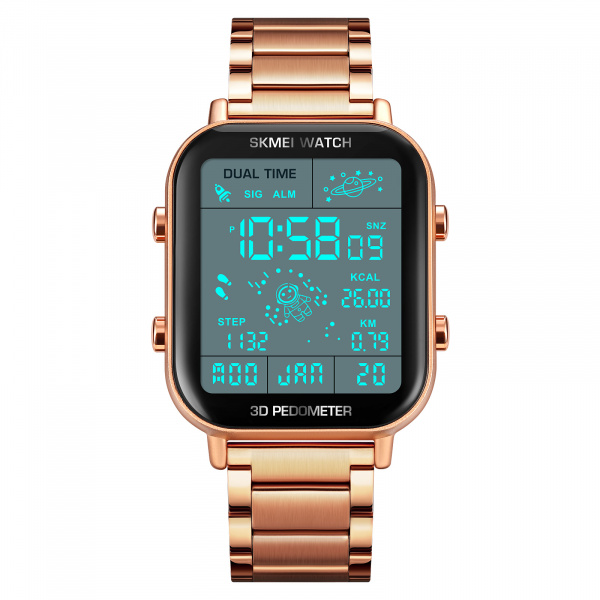 Часы наручные Skmei мужские электронные 1888rose-gold