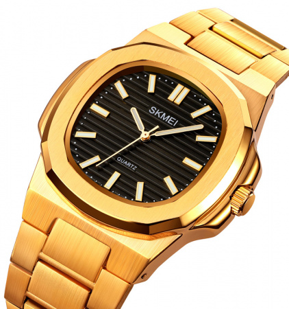 Часы наручные Skmei мужские кварцевые 1794gold-black