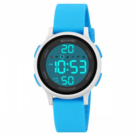 Часы наручные Skmei женские электронные спортивные 2427white-blue