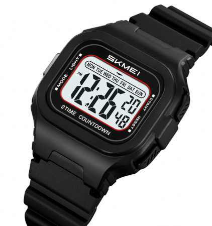 Часы наручные Skmei мужские электронные спортивные 2343black-white