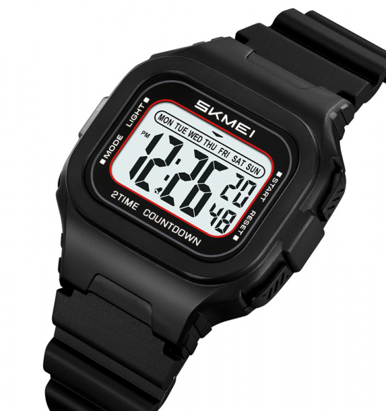 Часы наручные Skmei мужские электронные спортивные 2343black-white