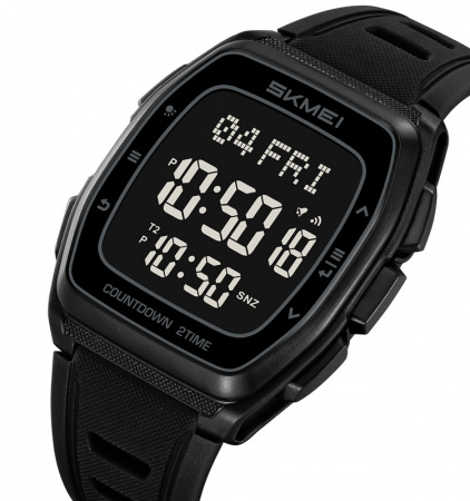 Часы наручные Skmei мужские электронные спортивные 2441black-black