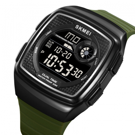 Часы наручные Skmei мужские электронные 2208army-green