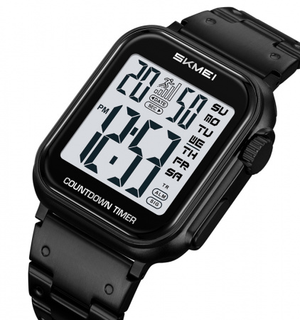 Часы наручные Skmei мужские электронные спортивные 2447black-white