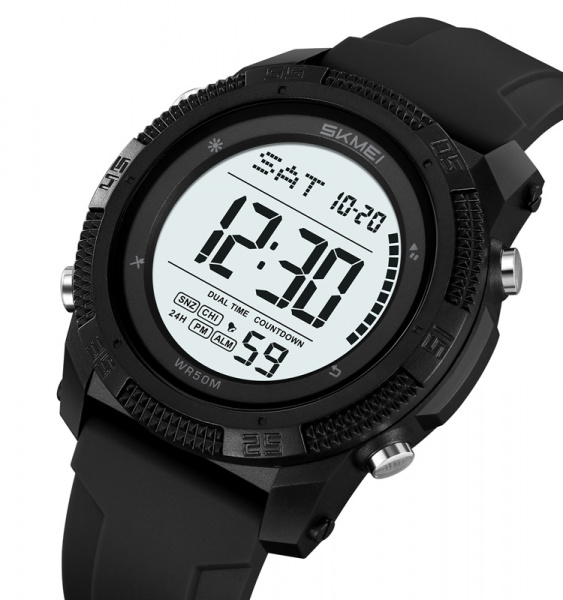 Часы наручные Skmei мужские электронные спортивные 2449black-white