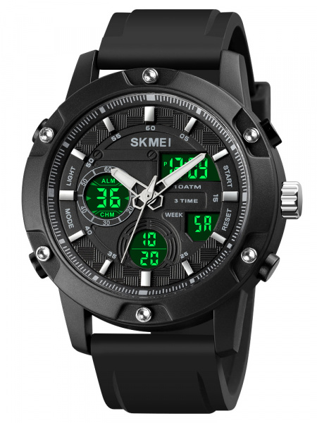 Часы наручные Skmei мужские электронные водонепронецаемые спортивные 1757black-black