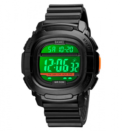 Часы наручные Skmei мужские электронные спортивные 1657black-white