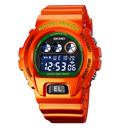 Часы наручные Skmei мужские электронные спортивные 1813orange