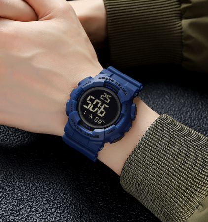 Часы наручные Skmei мужские электронные спортивные 2081blue-black